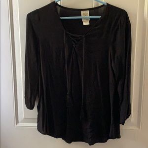 Criss cross blouse